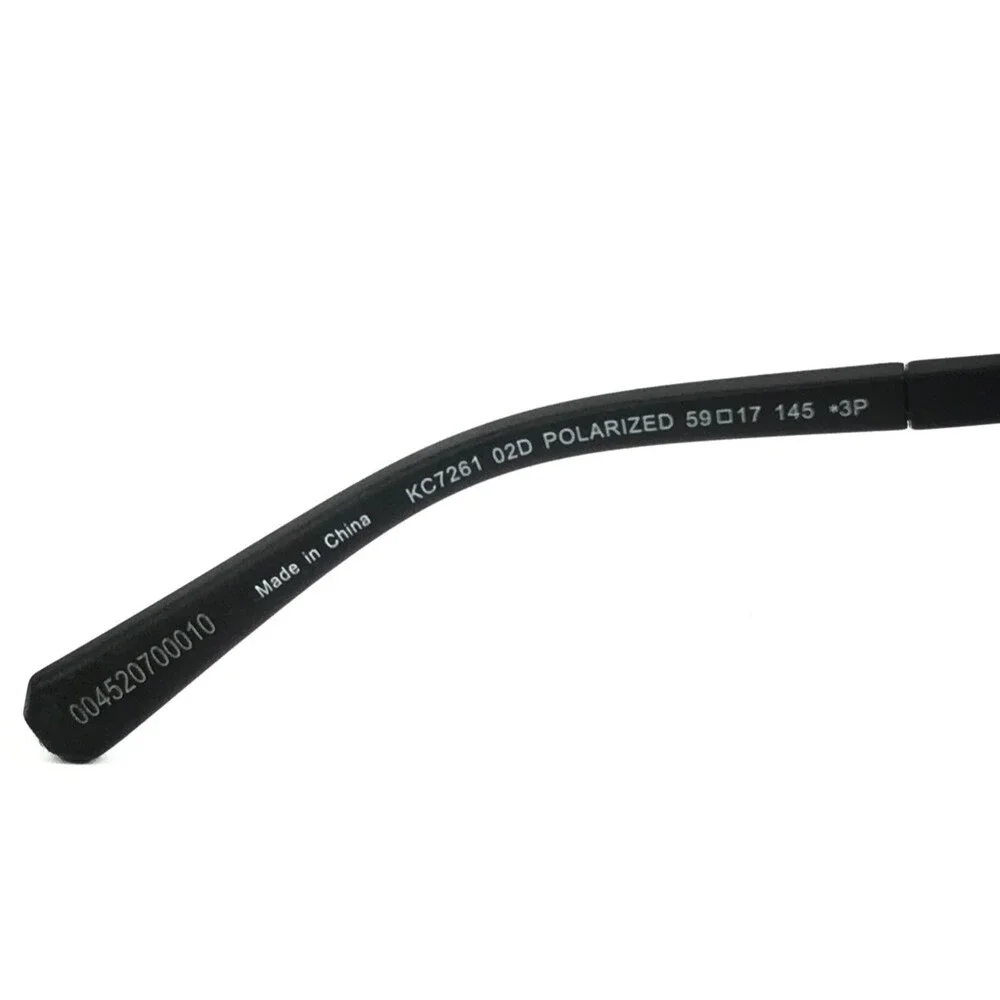 Kenneth Cole Sunglasses KC261 02D Matte Black Frames with Gray Polarized Lenses